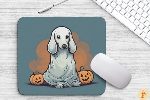 Download Happy Dachshund Dog in Ghost Costume - Premium Resources