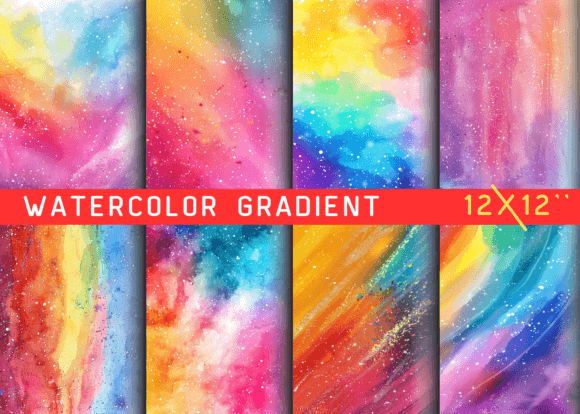 Download Watercolor Rainbow Gradient Background - Premium Resources