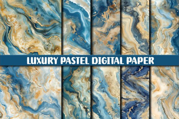 Download Luxury Pastel Digital Paper Background - Premium Bundle